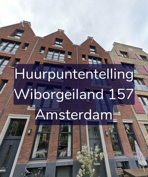Foto gevel Huurpuntentelling voor Wiborgeiland 157, Amsterdam