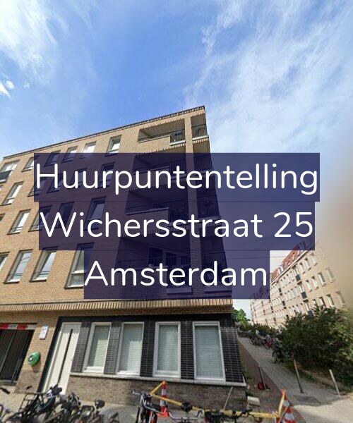 Foto gevel Huurpuntentelling voor Wichersstraat 25, Amsterdam