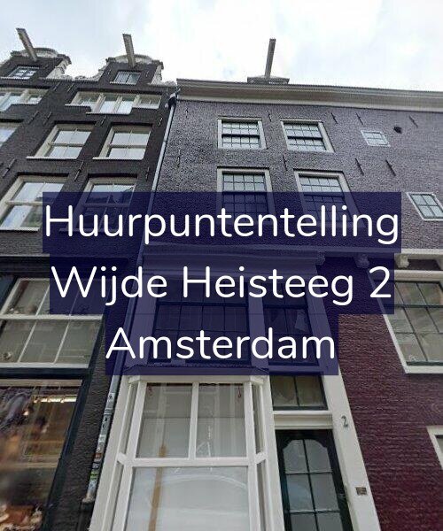 Foto gevel Huurpuntentelling voor Wijde Heisteeg 2-B, Amsterdam