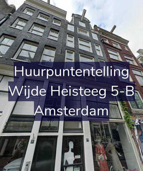 Foto gevel Huurpuntentelling voor Wijde Heisteeg 5-B, Amsterdam
