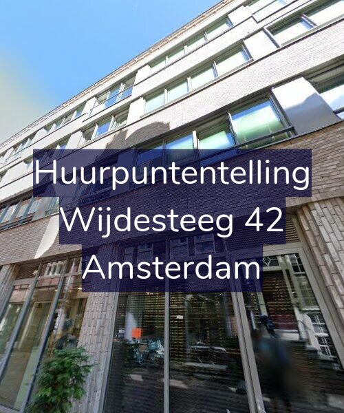 Foto gevel Huurpuntentelling voor Wijdesteeg 42, Amsterdam