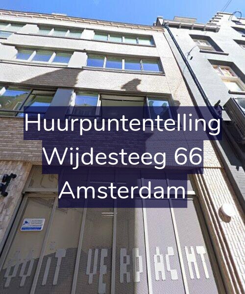 Foto gevel Huurpuntentelling voor Wijdesteeg 66, Amsterdam