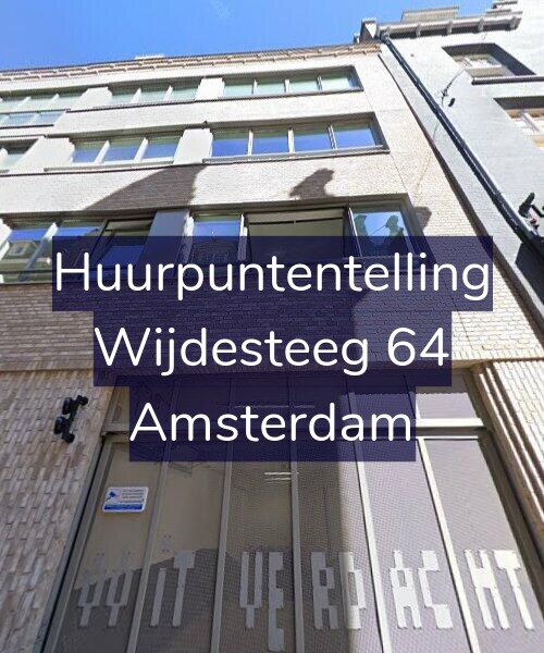 Foto gevel Huurpuntentelling voor Wijdesteeg 64, Amsterdam