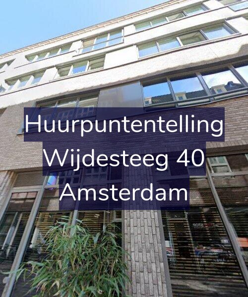 Foto gevel Huurpuntentelling voor Wijdesteeg 40, Amsterdam