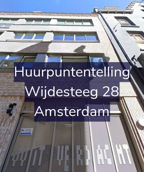 Foto gevel Huurpuntentelling voor Wijdesteeg 28, Amsterdam