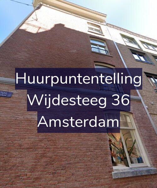 Foto gevel Huurpuntentelling voor Wijdesteeg 36, Amsterdam