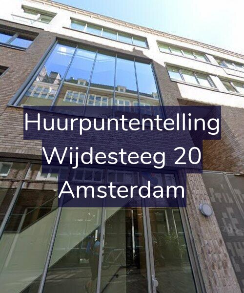Foto gevel Huurpuntentelling voor Wijdesteeg 20, Amsterdam