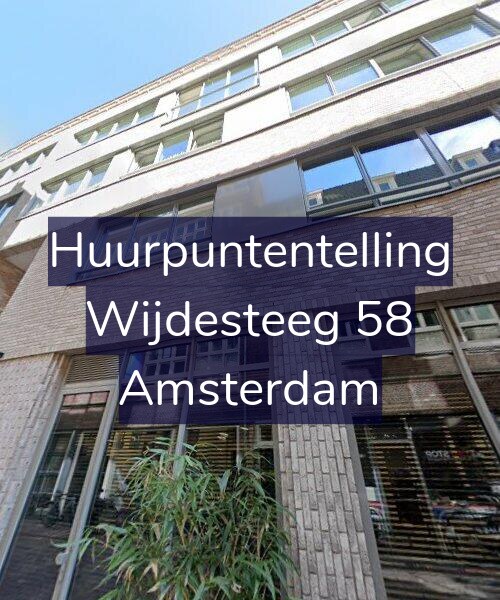 Foto gevel Huurpuntentelling voor Wijdesteeg 58, Amsterdam