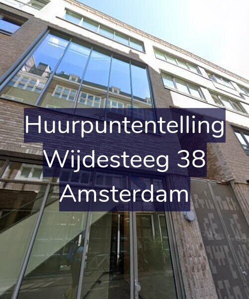Foto gevel Huurpuntentelling voor Wijdesteeg 38, Amsterdam