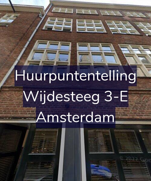 Foto gevel Huurpuntentelling voor Wijdesteeg 3-E, Amsterdam