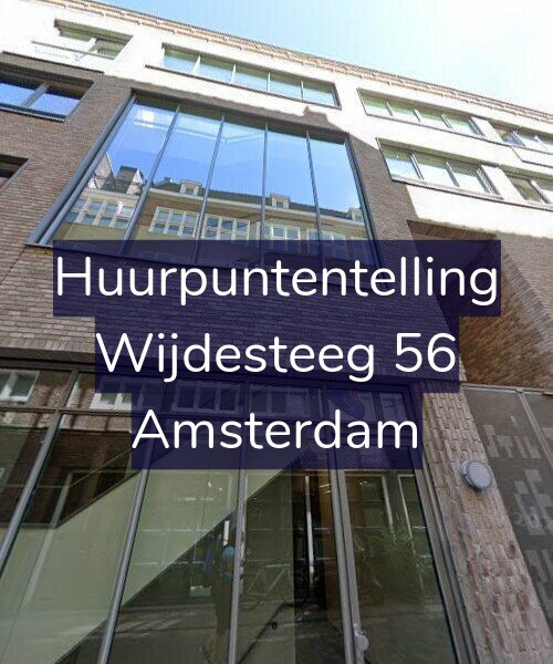 Foto gevel Huurpuntentelling voor Wijdesteeg 56, Amsterdam