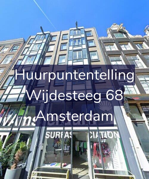 Foto gevel Huurpuntentelling voor Wijdesteeg 68, Amsterdam