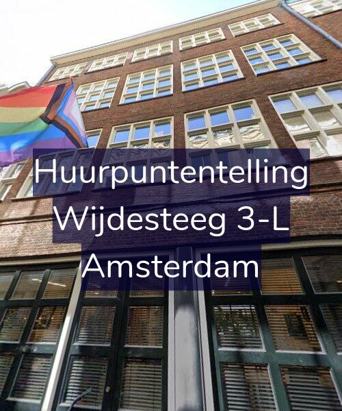 Foto gevel Huurpuntentelling voor Wijdesteeg 3-L, Amsterdam