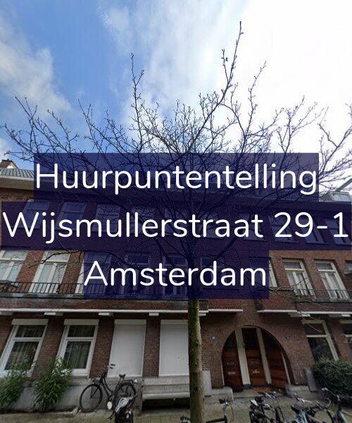 Foto gevel Huurpuntentelling voor Wijsmullerstraat 29-1, Amsterdam