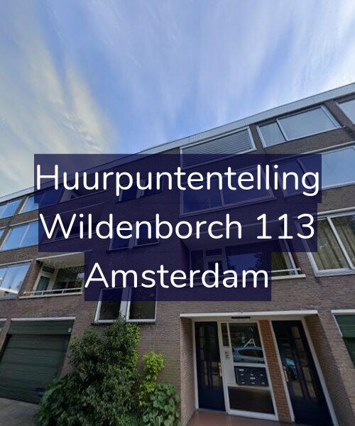 Foto gevel Huurpuntentelling voor Wildenborch 113, Amsterdam