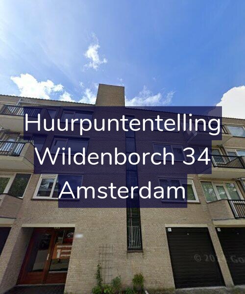 Foto gevel Huurpuntentelling voor Wildenborch 34, Amsterdam
