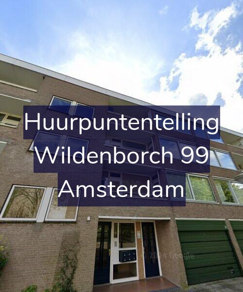 Foto gevel Huurpuntentelling voor Wildenborch 99, Amsterdam