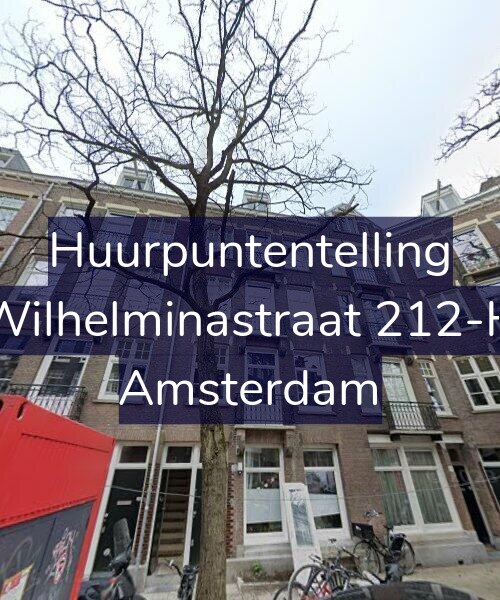 Foto gevel Huurpuntentelling voor Wilhelminastraat 212-H, Amsterdam