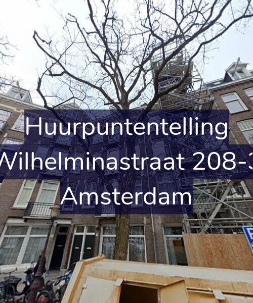Foto gevel Huurpuntentelling voor Wilhelminastraat 208-3, Amsterdam