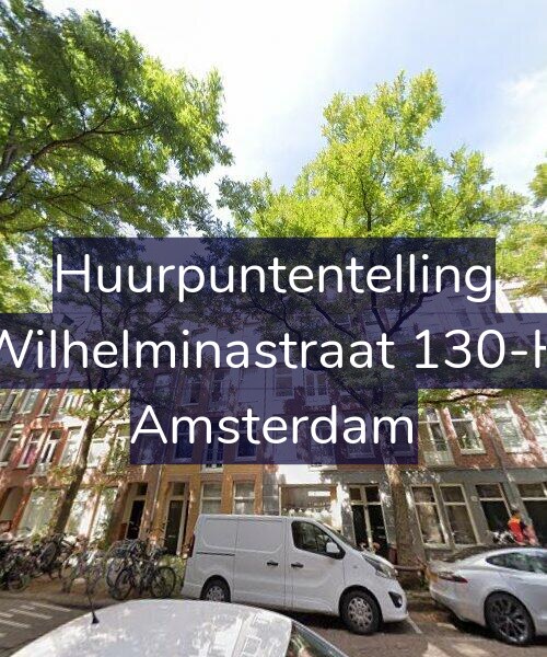 Foto gevel Huurpuntentelling voor Wilhelminastraat 130-H, Amsterdam