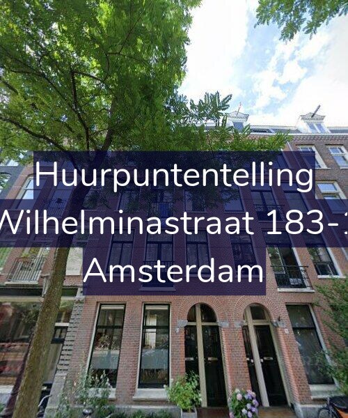 Foto gevel Huurpuntentelling voor Wilhelminastraat 183-1, Amsterdam