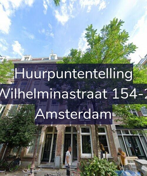 Foto gevel Huurpuntentelling voor Wilhelminastraat 154-2, Amsterdam