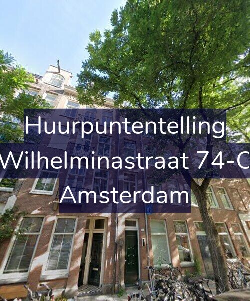 Foto gevel Huurpuntentelling voor Wilhelminastraat 74-C, Amsterdam