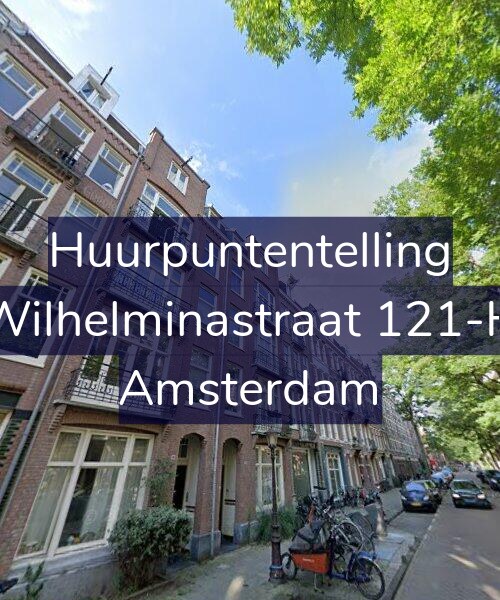 Foto gevel Huurpuntentelling voor Wilhelminastraat 121-H, Amsterdam
