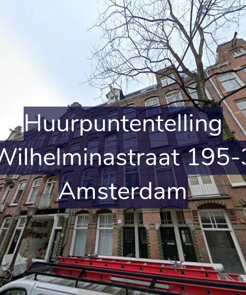 Foto gevel Huurpuntentelling voor Wilhelminastraat 195-3, Amsterdam