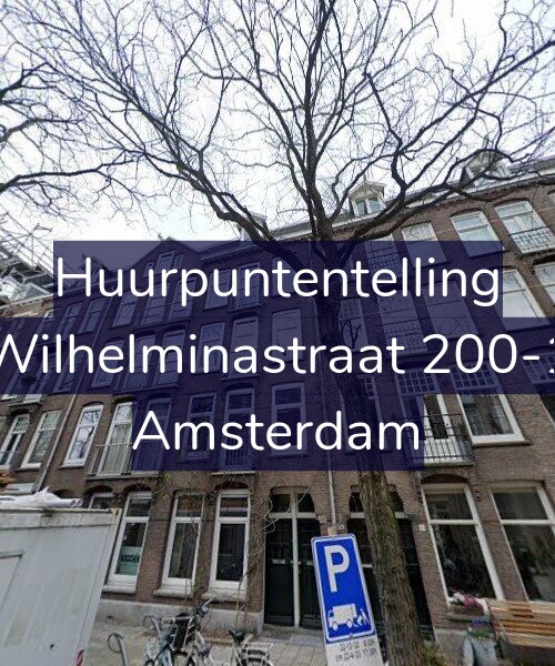 Foto gevel Huurpuntentelling voor Wilhelminastraat 200-1, Amsterdam