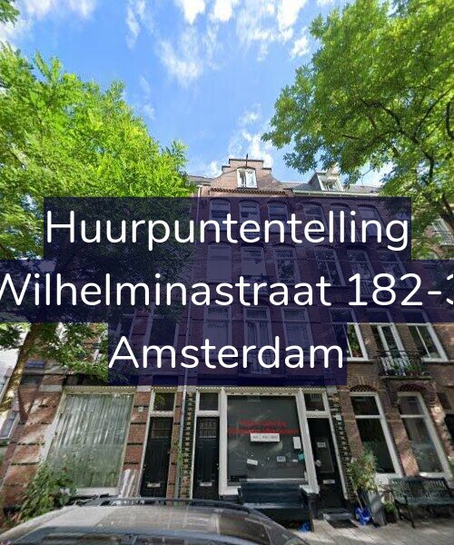 Foto gevel Huurpuntentelling voor Wilhelminastraat 182-3, Amsterdam