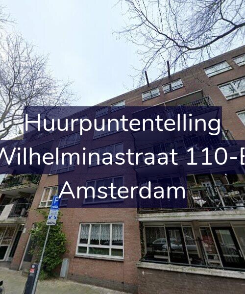 Foto gevel Huurpuntentelling voor Wilhelminastraat 110-B, Amsterdam