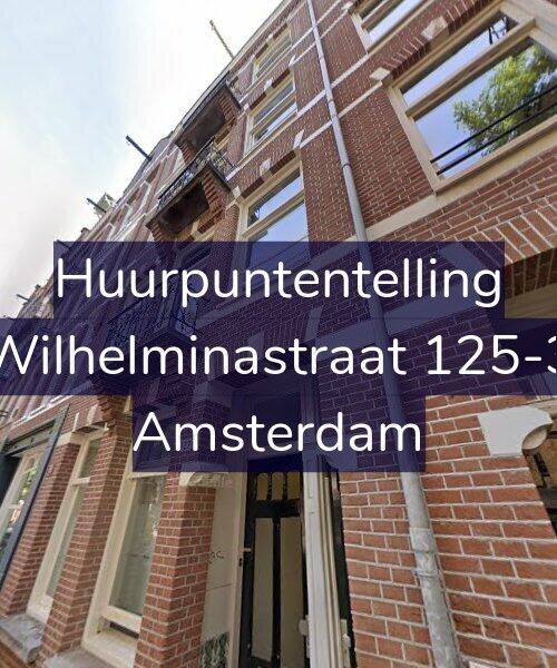 Foto gevel Huurpuntentelling voor Wilhelminastraat 125-3, Amsterdam