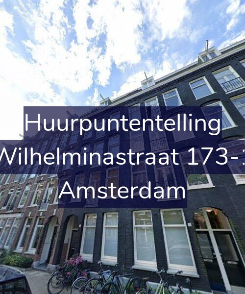 Foto gevel Huurpuntentelling voor Wilhelminastraat 173-1, Amsterdam