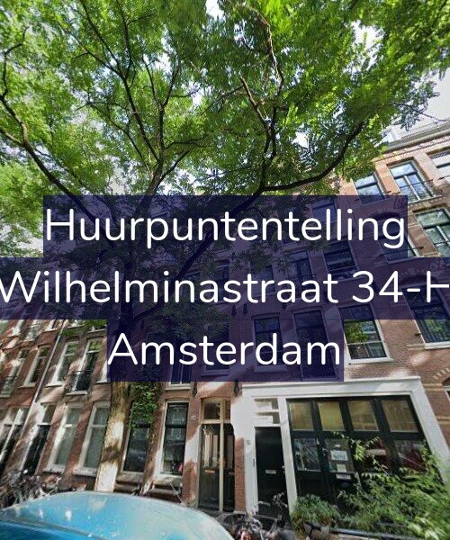 Foto gevel Huurpuntentelling voor Wilhelminastraat 34-H, Amsterdam