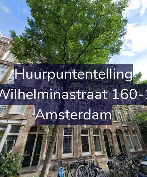 Foto gevel Huurpuntentelling voor Wilhelminastraat 160-1, Amsterdam