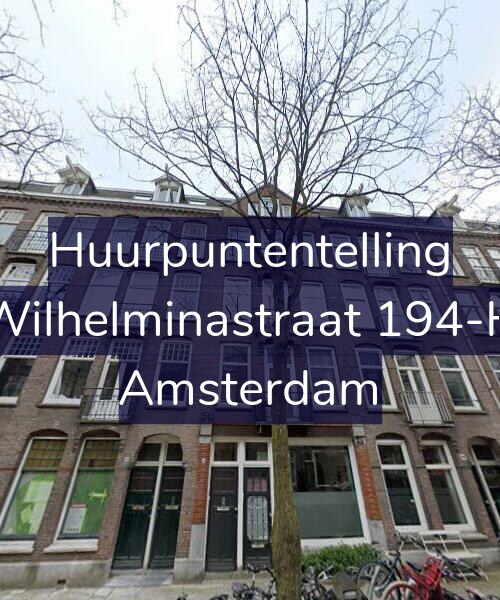 Foto gevel Huurpuntentelling voor Wilhelminastraat 194-H, Amsterdam
