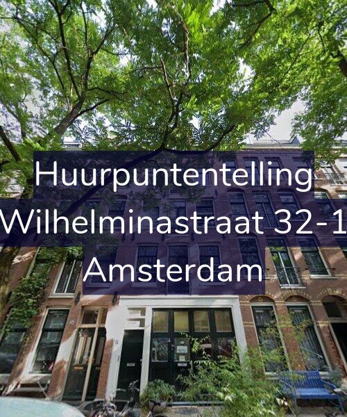 Foto gevel Huurpuntentelling voor Wilhelminastraat 32-1, Amsterdam