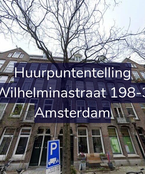 Foto gevel Huurpuntentelling voor Wilhelminastraat 198-3, Amsterdam