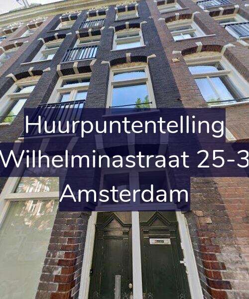 Foto gevel Huurpuntentelling voor Wilhelminastraat 25-3, Amsterdam