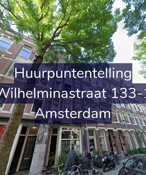 Foto gevel Huurpuntentelling voor Wilhelminastraat 133-1, Amsterdam