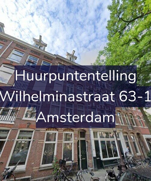 Foto gevel Huurpuntentelling voor Wilhelminastraat 63-1, Amsterdam