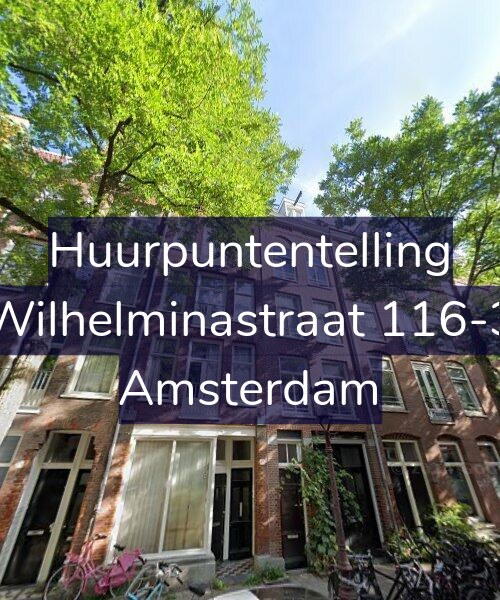 Foto gevel Huurpuntentelling voor Wilhelminastraat 116-3, Amsterdam