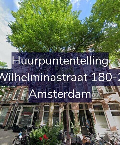 Foto gevel Huurpuntentelling voor Wilhelminastraat 180-2, Amsterdam