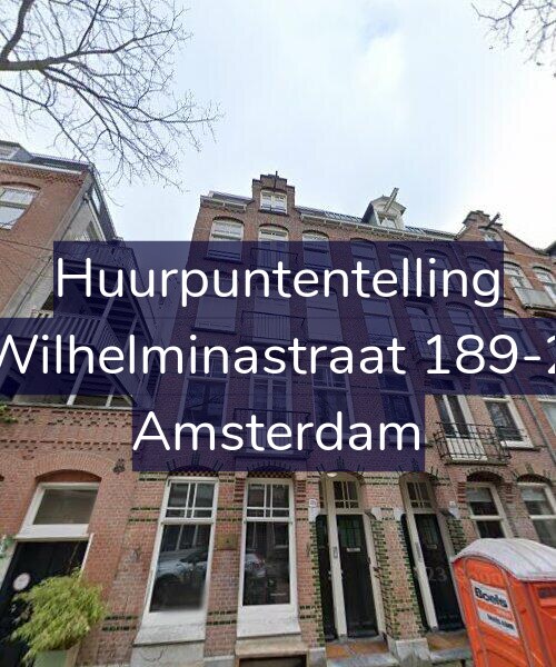 Foto gevel Huurpuntentelling voor Wilhelminastraat 189-2, Amsterdam