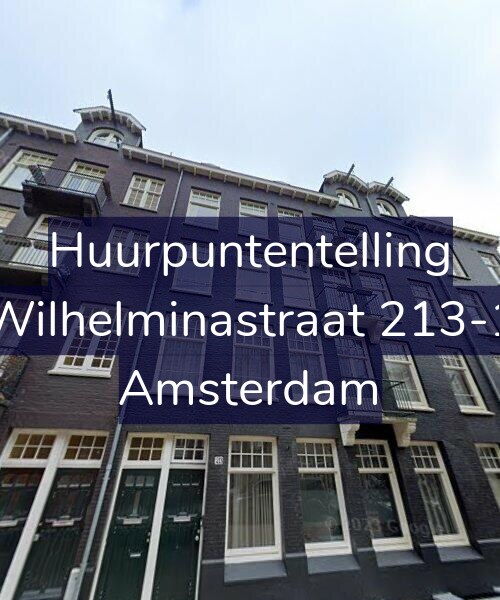 Foto gevel Huurpuntentelling voor Wilhelminastraat 213-1, Amsterdam