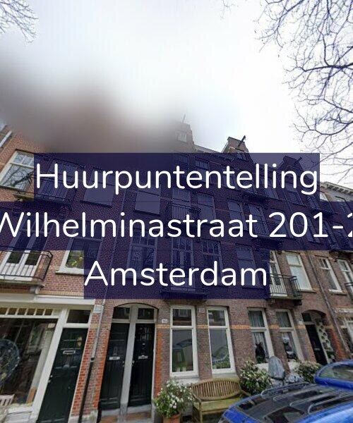 Foto gevel Huurpuntentelling voor Wilhelminastraat 201-2, Amsterdam