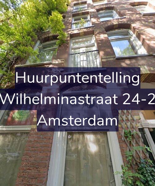 Foto gevel Huurpuntentelling voor Wilhelminastraat 24-2, Amsterdam
