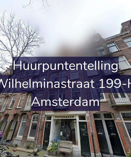 Foto gevel Huurpuntentelling voor Wilhelminastraat 199-H, Amsterdam