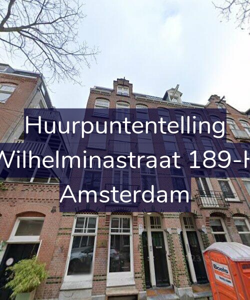 Foto gevel Huurpuntentelling voor Wilhelminastraat 189-H, Amsterdam